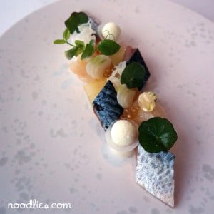 Quay restaurant sashimi blue mackerel