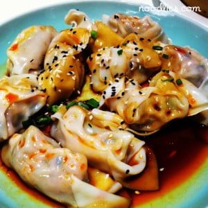 dumplings in chilli oil