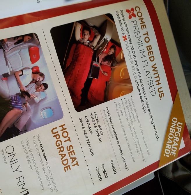 air asia on board upgrade