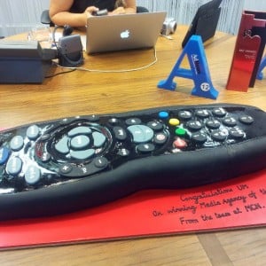 remote control chocolate cake