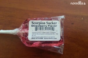 scorpion lollipop