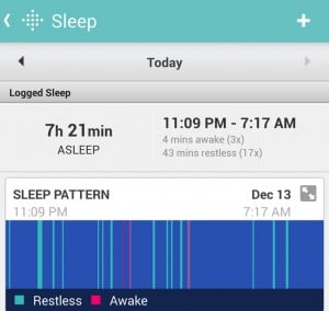 fitbit charge sleep tracking