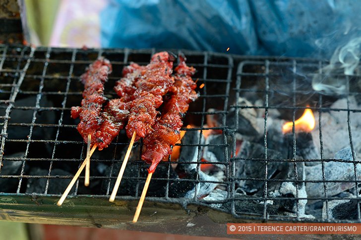 Grilled Pork Skewers, Siem Reap Water Festival, (Bon Om Tuk) Sie