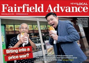 Fairfield Advance pork roll war cover story