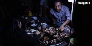 Mandalay night market street food