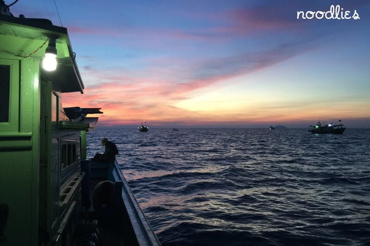 Squid Jigging, Kuala Terengganu, Malaysia