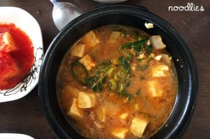 Palbok House Korean soy bean soup