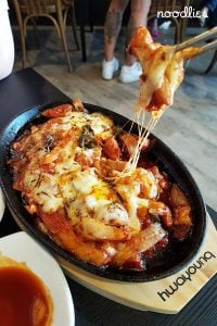 Korean chilli chicken cheese